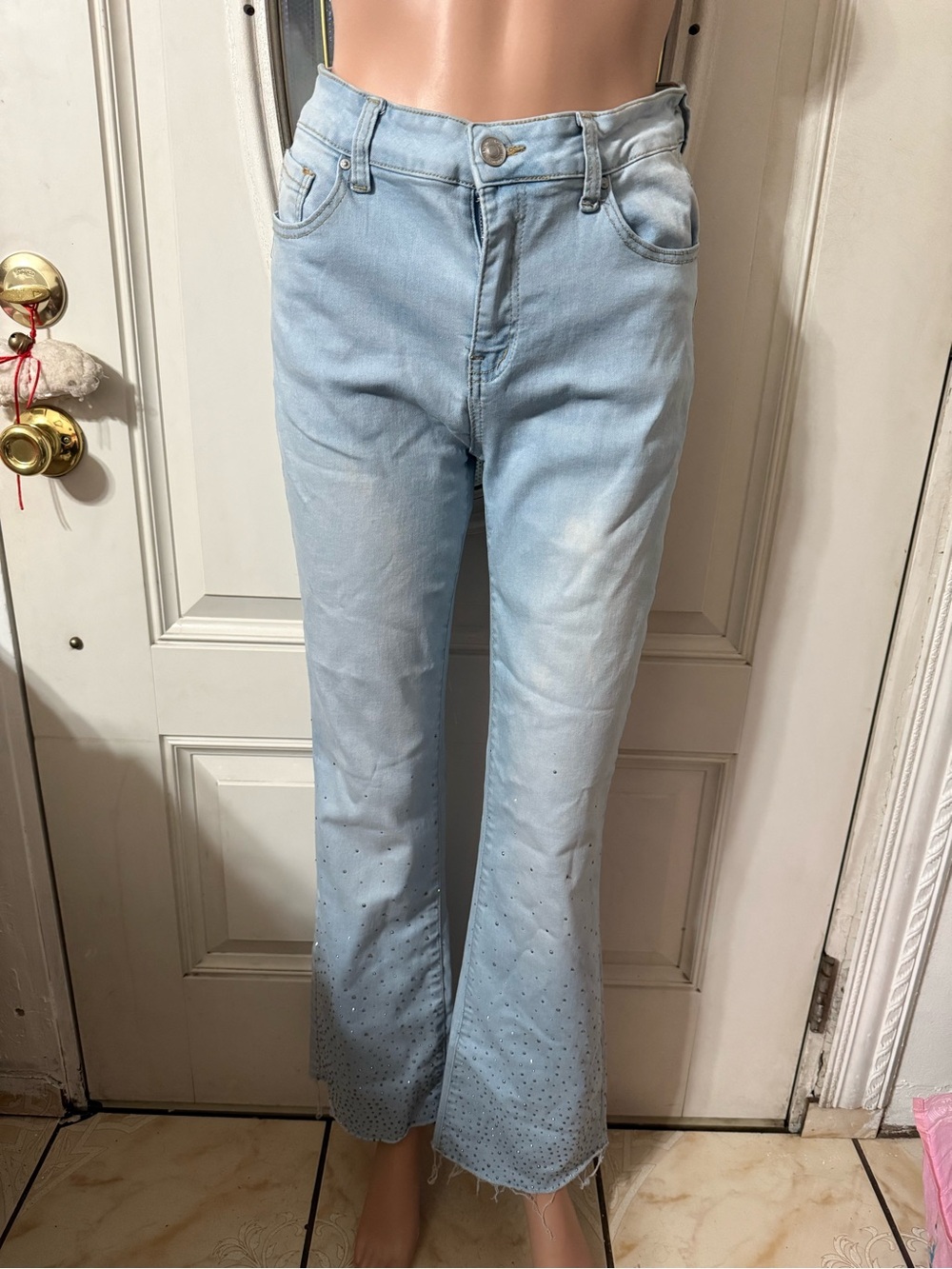Women’s Wax Jean Flare rhinestone jeans size 11/30